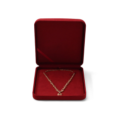 FANXI Custom Red Full Microfiber Big Necklace Box