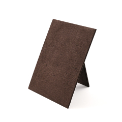 FANXI Custom Brown PU Leather Microfiber Earring Display