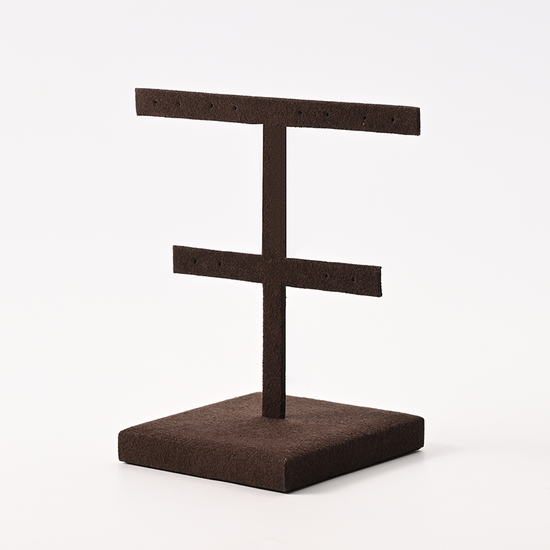 FANXI Custom Beige PU Leather Earring Display