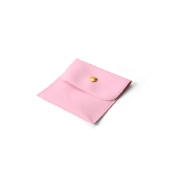 FANXI Custom Pink PU Leather Jewelry Pouch