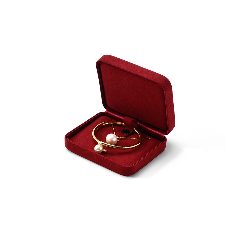 FANXI Custom Red Full Microfiber Bangle Box