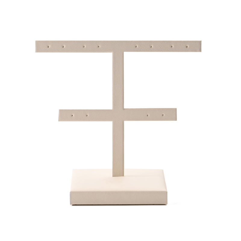 FANXI Custom Beige PU Leather Earring Display