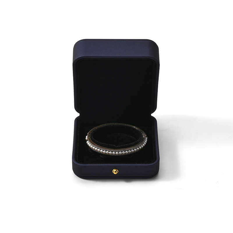 FANXI Custom Blue Paper Microfiber PU Bracelet Box