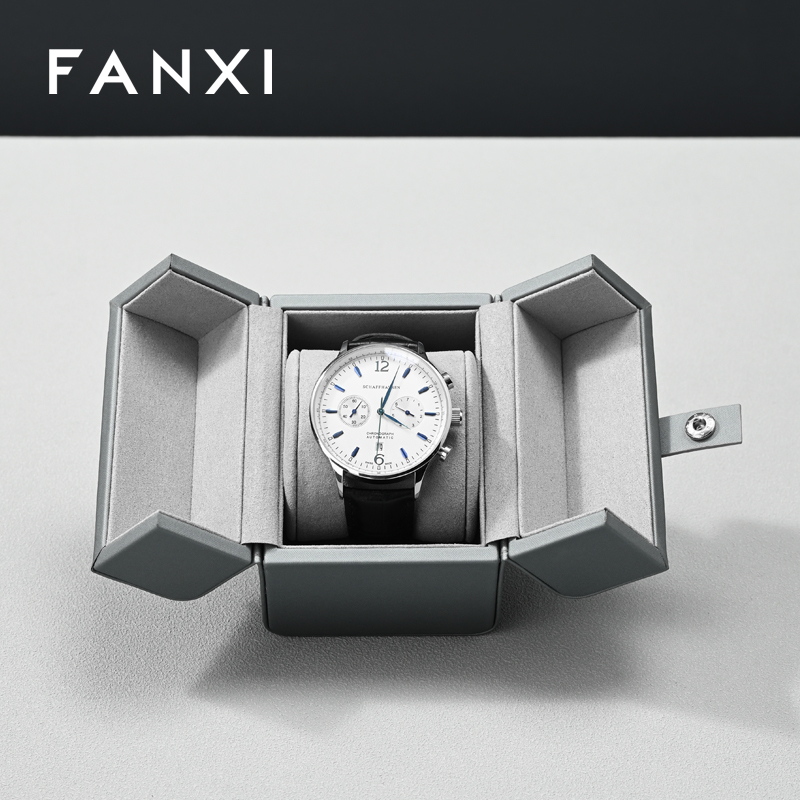 FANXI Luxury Polychrome Suede Microfiber Watch box