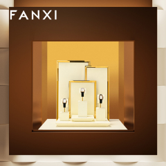 FANXI Fashion Polychrome Microfiber Metal Watch Display