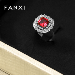 FANXI Luxury Polychrome PU Leather Velvet Jewelry Box