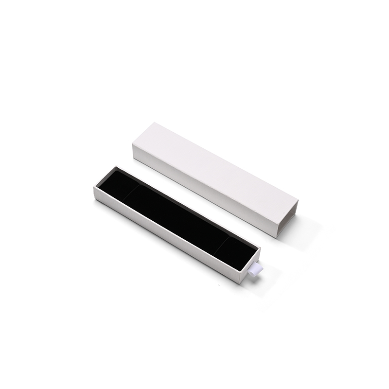 FANXI Custom White Vlevet Paper Long Chain Box