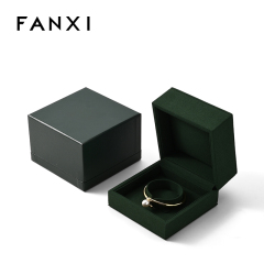 FANXI Custom Green Microfiber Bracelet Box