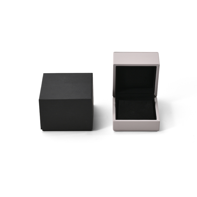 FANXI Custom Black PU Leather Microfiber Ear Nail Box
