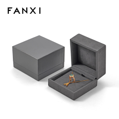 FANXI Custom Grey Microfiber Bangle Box