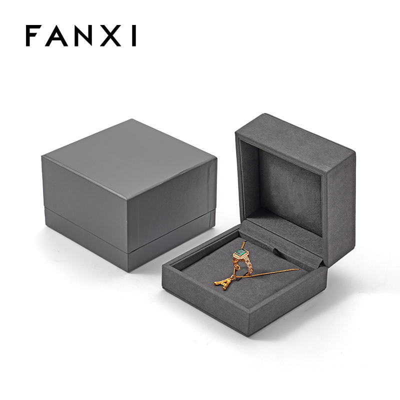 FANXI Custom Grey Microfiber Bangle Box