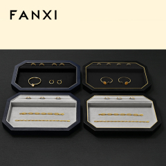 FANXI Fashion Polychrome PU leather Jewelry Display Set