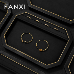 FANXI Fashion Polychrome PU leather Jewelry Display Set