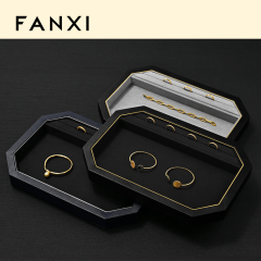 FANXI Fashion Polychrome PU leather Jewelry Display Set