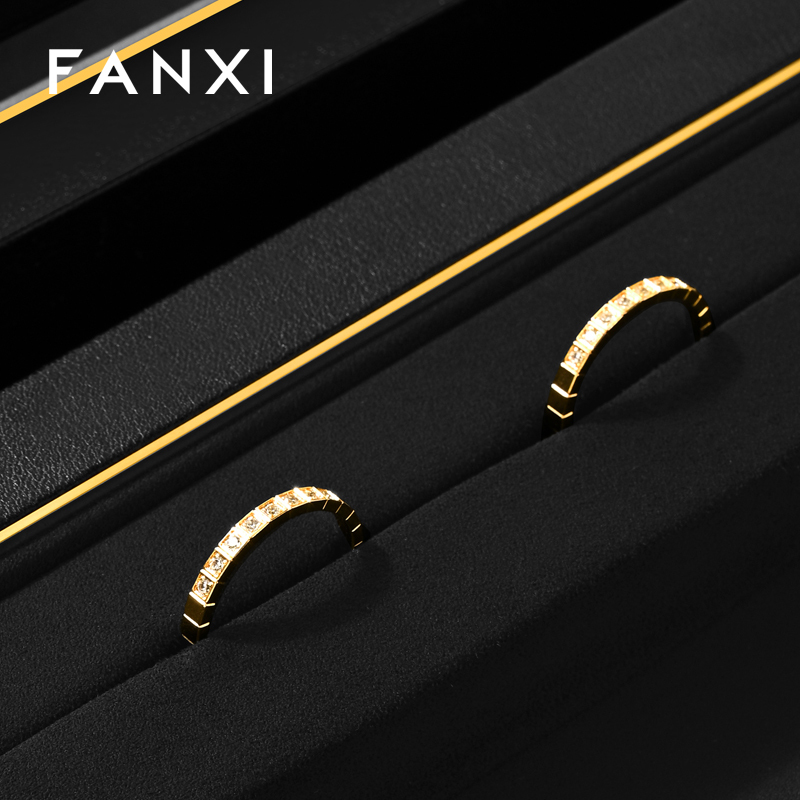 FANXI Fashion Polychrome PU leather Jewelry Display Set