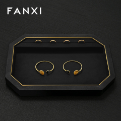 FANXI Fashion Polychrome PU leather Jewelry Display Set