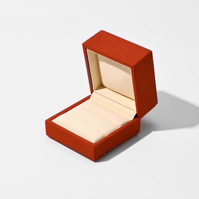 FANXI Custom Red Microfiber Ring Box