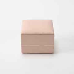 FANXI Custom Pink Microfiber Jewelry Box