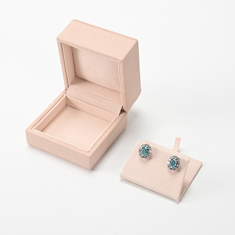 FANXI Custom Pink Microfiber Jewelry Box