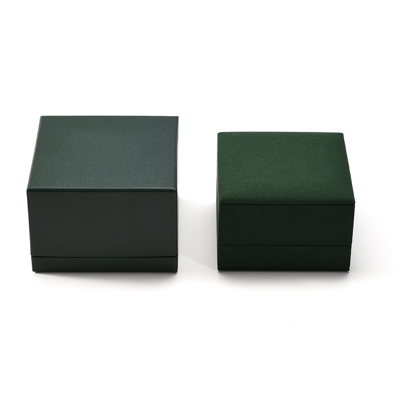 FANXI Custom Green Microfiber Ring Box