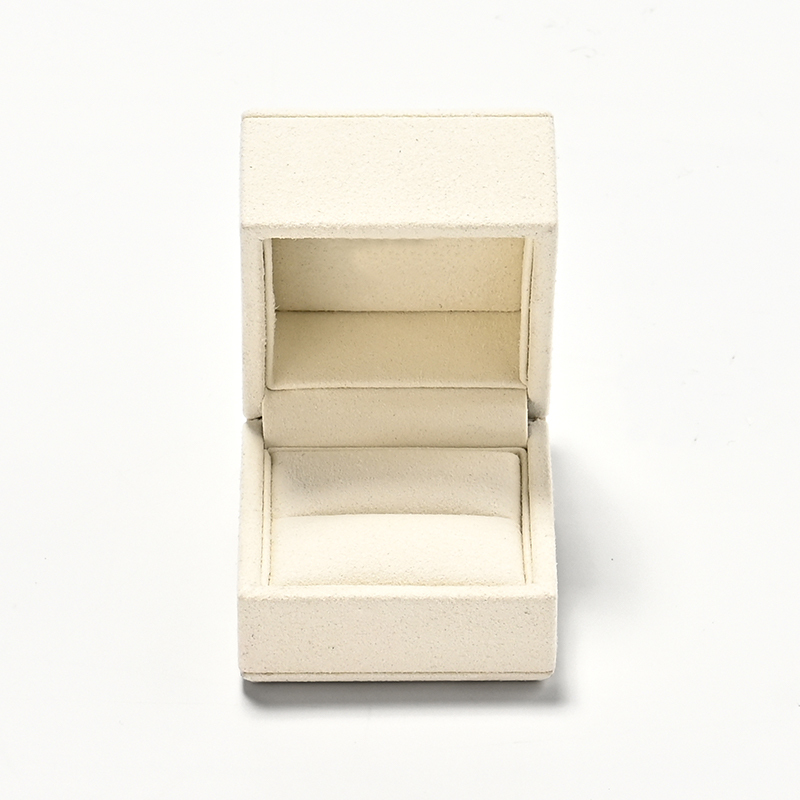 FANXI Custom Beige Microfiber Jewelry Box