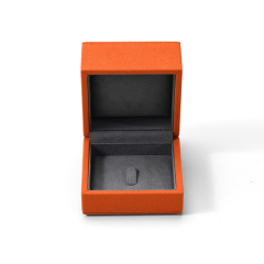 FANXI Custom Orange Microfiber Ring Box