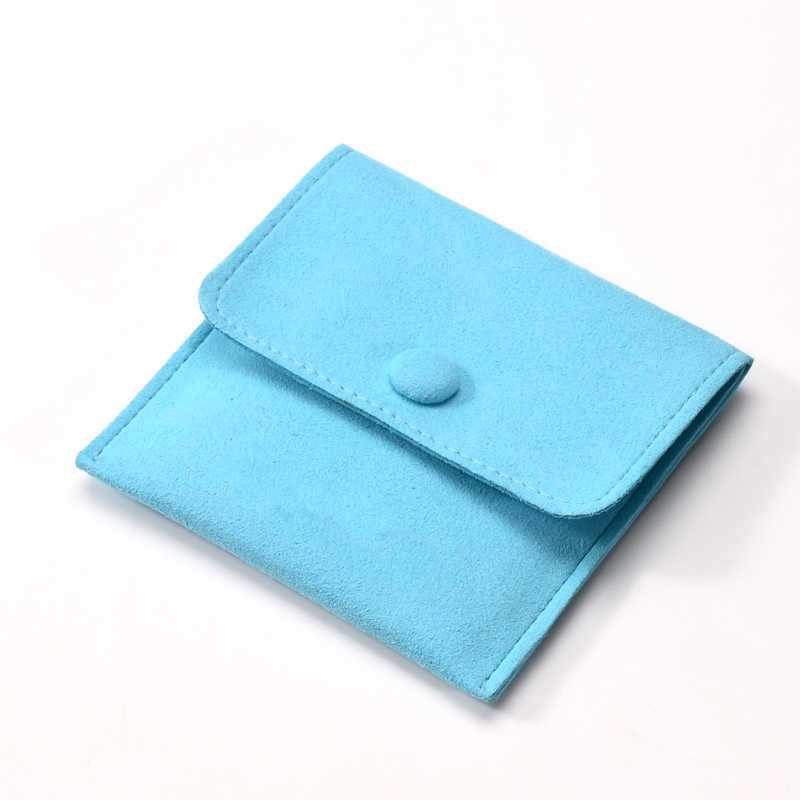 FANXI Custom Blue Microfiber Jewelry Bag