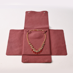 FANXI Custom Red Microfiber Necklace Pouches