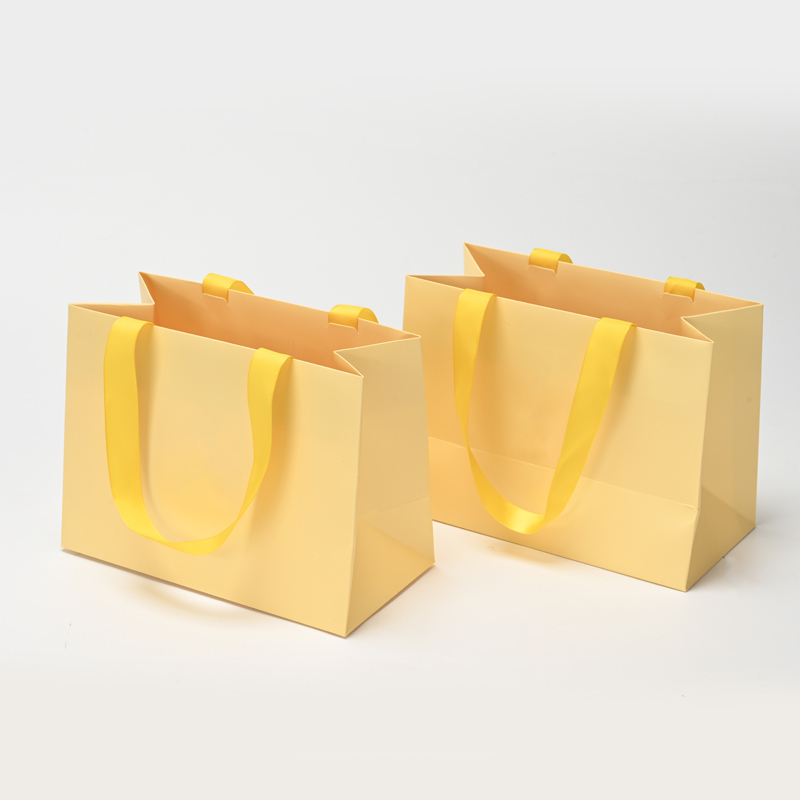FANXI Custom Yellow Paper Jewelry Bag