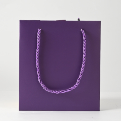 FANXI Custom Purple Paper Jewelry Bag