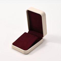 FANXI Custom Red PU Leather Microfiber Jewelry Box
