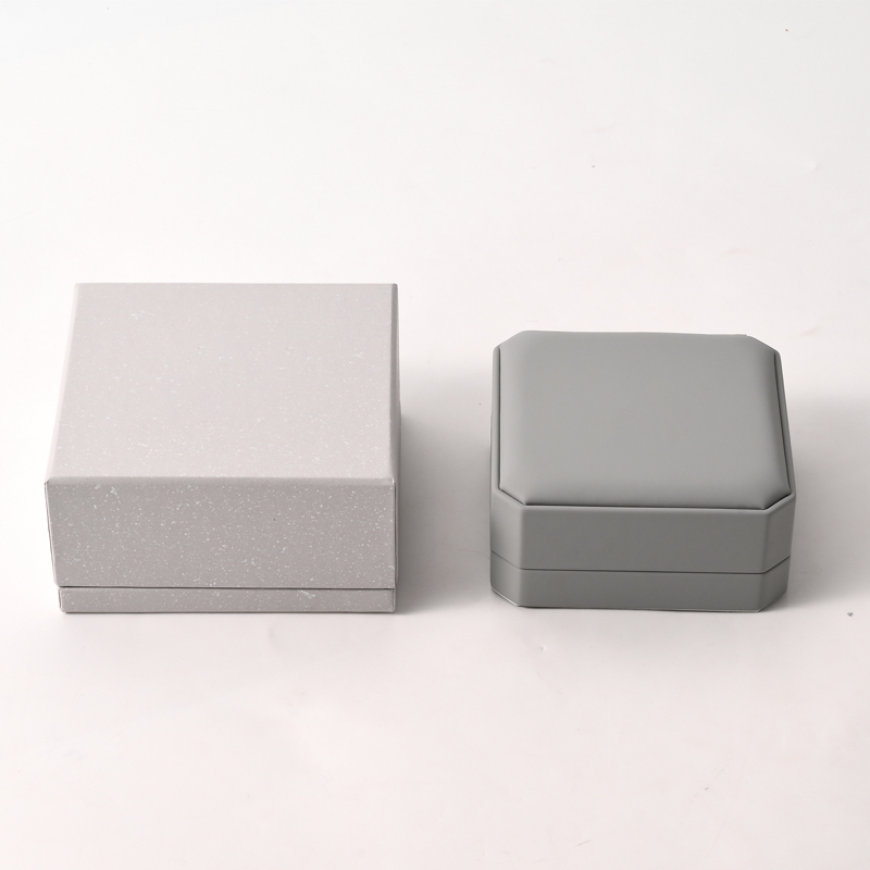 FANXI Custom Gray Microfiber PU Leather Bracelet Box