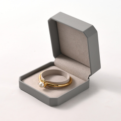 FANXI Custom Gray Microfiber PU Leather Bracelet Box