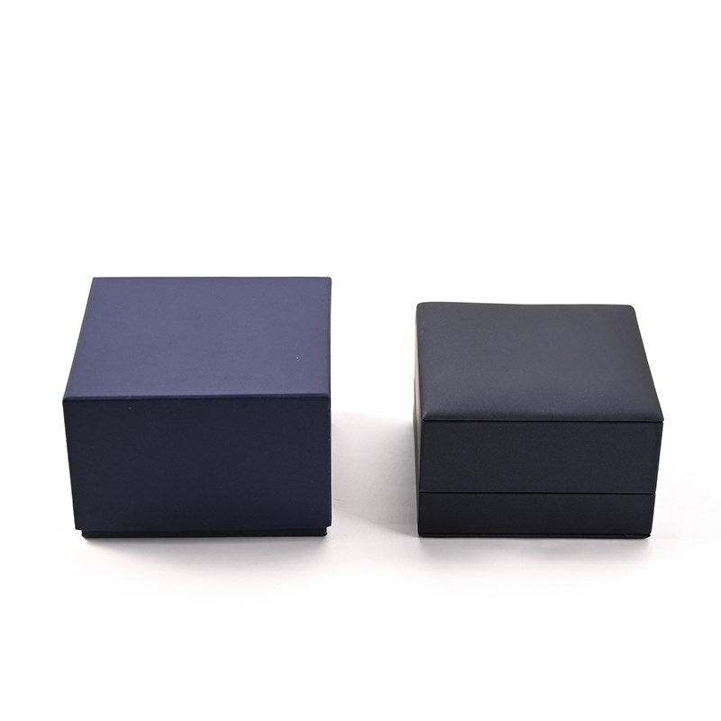 FANXI Custom Blue PU Leather Velvet Watch Box