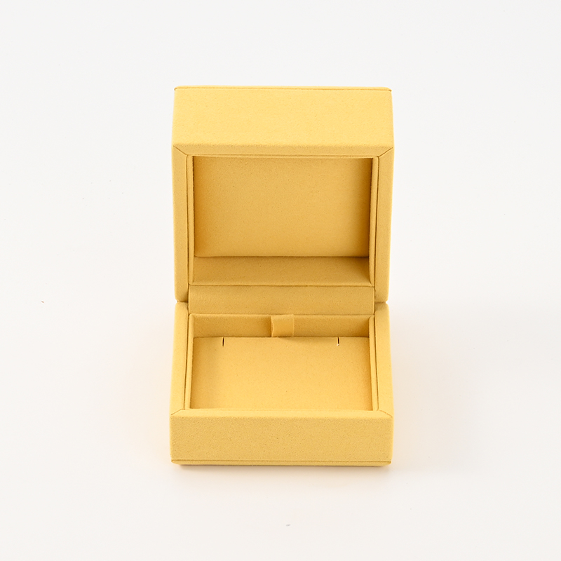 FANXI Custom Yellow Full Microfiber Pendant Box