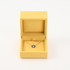 FANXI Custom Yellow Full Microfiber Pendant Box