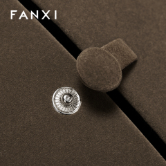 FANXI Wholesale Grey Jewelry Specific Velvet Jewelry Box
