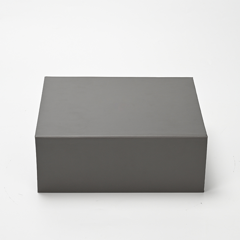 FANXI Custom Grey Leatherette Paper Magnet Box