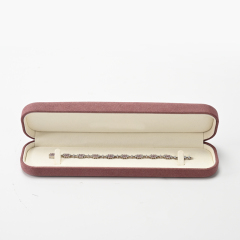 FANXI Custom Red Microfiber Bracelet Box