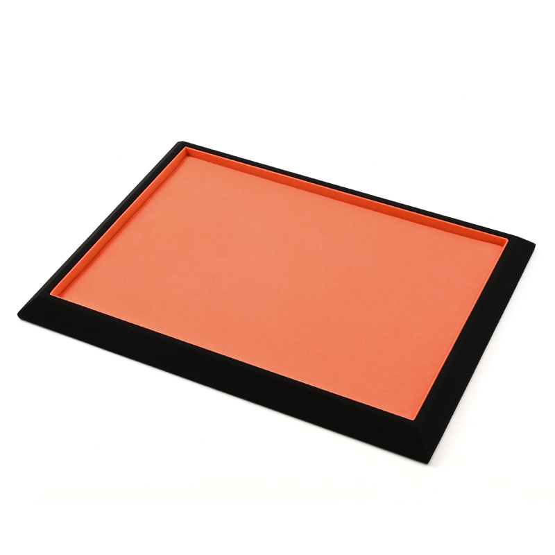 FANXI Custom Orange Microfiber Jewelry Display Tray