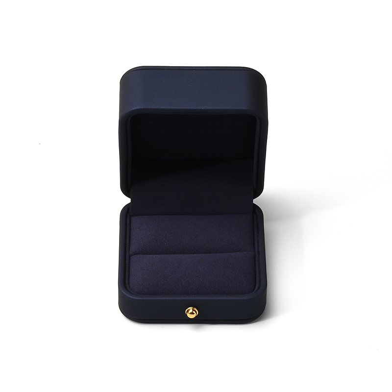 FANXI Custom Blue Microfiber Ring Box