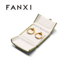 FANXI Custom Green Microfiber Earring Box