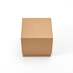 FANXI Custom Golden Paper Microfiber Double Ring Box