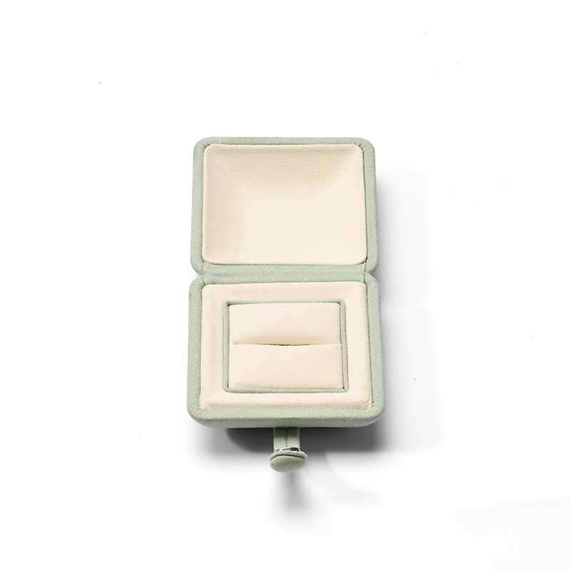 FANXI Custom Green Microfiber Ring Box