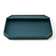 FANXI Custom Green PU Leather Jewelry Display Tray