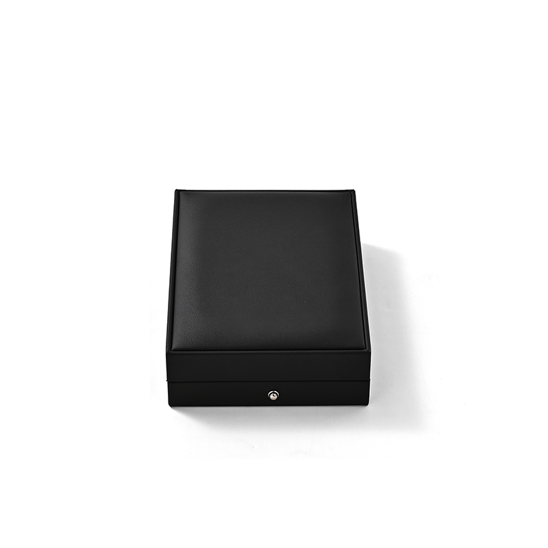 FANXI Custom Black PU Leather Velvet Necklace Box