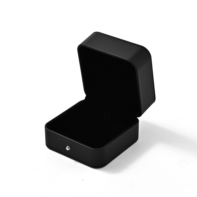 FANXI Custom Black PU Leather Velvet Pendant Box