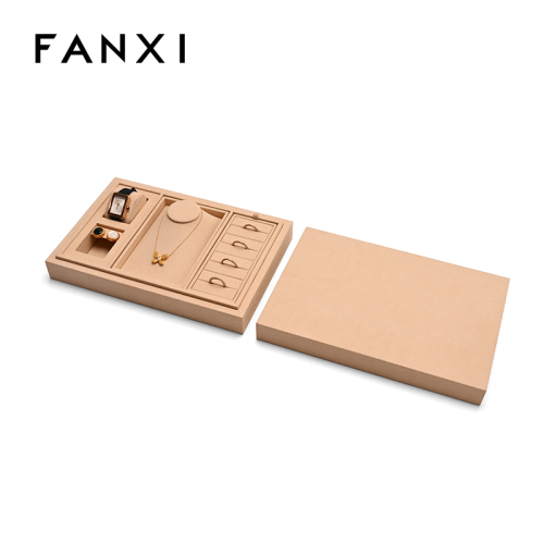 FANXI Custom Skin Color Microfiber Jewelry Tray