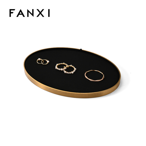 FANXI Custom Microfiber Metal Multiple Colors Jewelry Dish