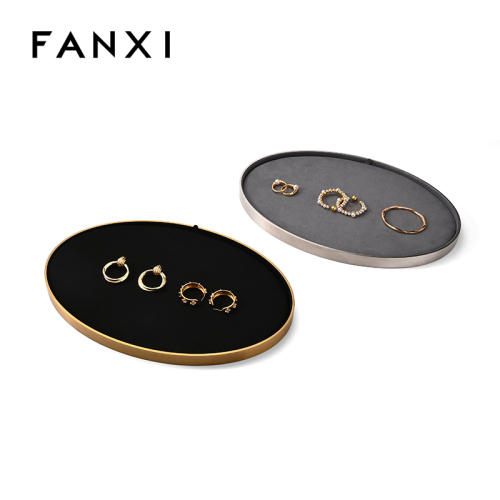 FANXI Custom Microfiber Metal Multiple Colors Jewelry Dish